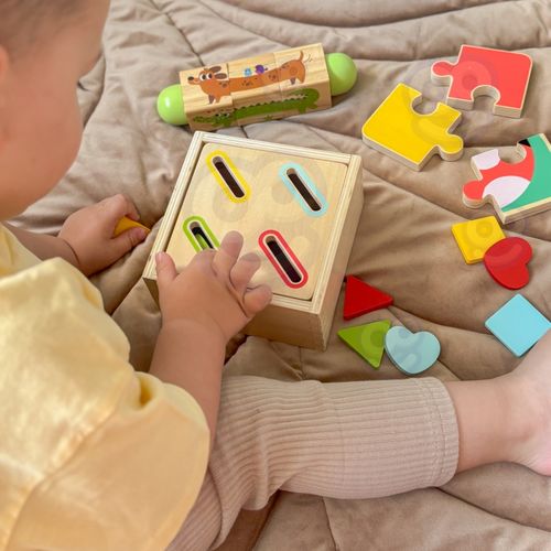 TOOKY TOY Box Pudełko XXL Montessori Edukacyjne 7w1 Sensoryczne 22-24 Mies na Arena.pl