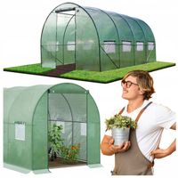 DUŻY TUNEL FOLIOWY MOCNY STELAŻ FOLIA 4x2,5 FOLIAK OGRODOWY SZKLARNIA 10m2