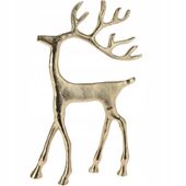 Renifer metalowy złoty 20x31cm