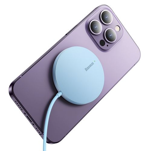 Simple Mini3 ładowarka magnetyczna indukcyjna MagSafe Qi 15W - niebieska na Arena.pl