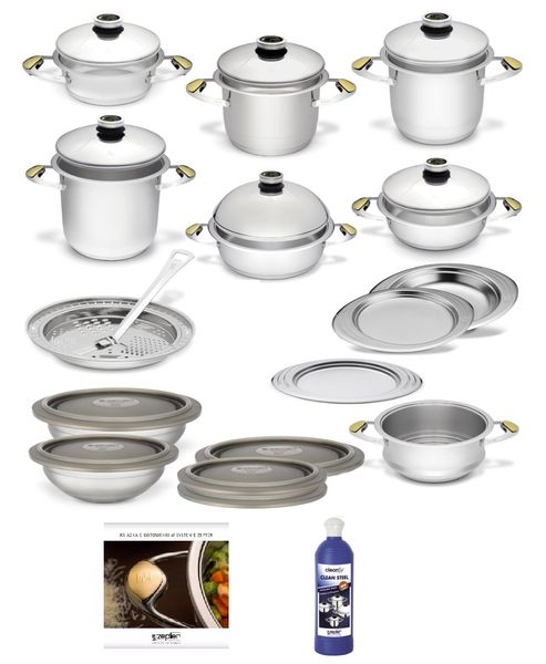 Zestaw naczyń/garnków Zepter Z-Line Grande PLUS  - 30 elementów + Prezent zdjęcie 1