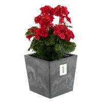 Doniczka skrzynka beton efekt szary wkład 7,5 L