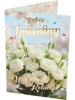 kartka imieninowy z cekinami im-015