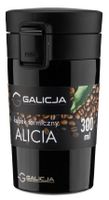 Kubek termiczny bidon ALICIA stal nierdzewna 300 ml kolor czarny połysk