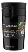 Kubek termiczny bidon ALICIA stal nierdzewna 300 ml kolor czarny połysk