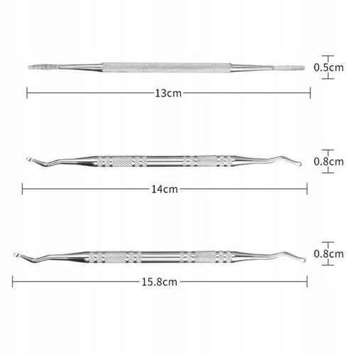 ZESTAW DO WRASTAJĄCYCH PAZNOKCI SONDA PODOLOGICZNA DWUSTRONNA PEDICURE 3SZT na Arena.pl