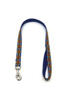 A-476 PEJCZ, KRÓTKA SMYCZ DLA PSA TAŚMA ROMB 25mm/80cm Kolor - Niebieski