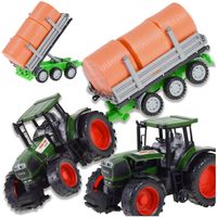 TRAKTOR CIĄGNIK MASZYNA ROLNICZA BELE PRZYCZEPA FARMER ZABAWKA DLA DZIECI