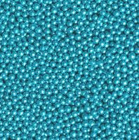 PEREŁKI CUKROWE METALICZNE niebieskie 5mm - 50g
