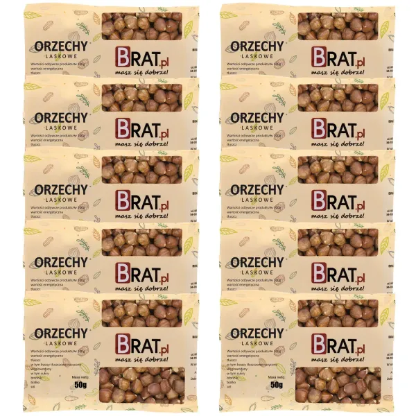 Orzechy laskowe 10 x 50g zdjęcie 1