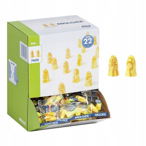 Zatyczki do uszu STOPERY jednorazowe SNR 22dB 200par HIPOALERGICZNE EN352-2 na Arena.pl