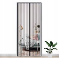 Moskitiera Magnetycznna Do Drzwi 100X210Cm Czarna