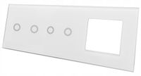 2 x PANEL SZKLANY DOTYKOWY WŁĄCZNIK GNIAZDO 2+2+1G