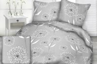 Pościel z kory I 160x200 wzór dmuchawce na szarości