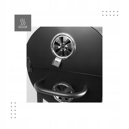 GRILL Z POKRYWĄ OGRODOWY WĘGLOWY DUŻY MARK ADLER ROAST 8.0 NA KÓŁKACH na Arena.pl