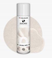 Zamsz w sprayu Velvet natural white biały 250 ml food colours BIAŁY