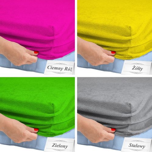 PRZEŚCIERADŁO FROTTE Z GUMKĄ 90x200 GRUBE BAWEŁNA na Arena.pl