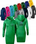 BLUZA/SUKIENKA DAMSKA Z WŁASNYM HAFTEM NADRUKIEM LOGO