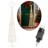 Choinka na zewnątrz 250 Led ciepły biały 100 cm dekoracja świąteczna IP44