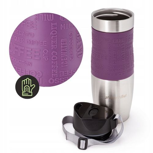 KUBEK TERMICZNY do kawy herbaty TERMOS BUTELKA bidon KAMILLE 480ml na Arena.pl