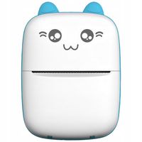 MINI DRUKARKA TERMICZNA DRUKUŚ ORYGINALNY DO ZDJĘĆ PRZENOŚNA KOTEK 11 ROLEK