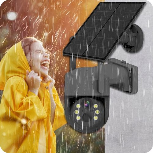 SOLARNA KAMERA WIFI 4MPX SMART ZEWNĘTRZNA OBROTOWA IP BEZPRZEWODOWA SZARA na Arena.pl