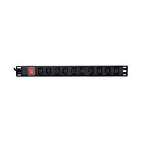 Gembird Listwa Rack 10 gniazd C13 1U 2m