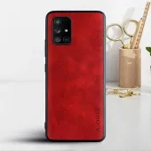 Etui AIORIA Vintage LEATHER do Samsung Galaxy A71 czerwony