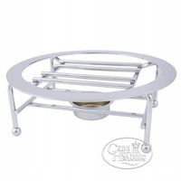 Podgrzewacz pod dzbanek do herbaty metalowy chrom