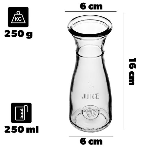 KADAX Karafka Na Wodę Dzbanek Szklany 250ml Lemoniadę Napoje Komplet 2szt na Arena.pl