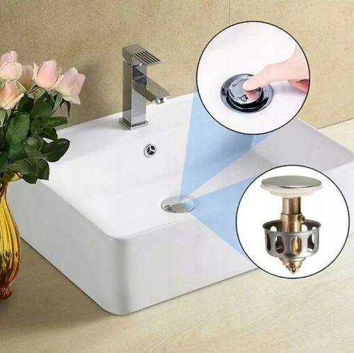 KOREK UMYWALKOWY Z SITKIEM automatyczny z przelewem pełny klik klak na Arena.pl