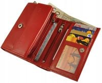 ELEGANCKI skórzany PORTFEL damski -CAVALDI- No.16m