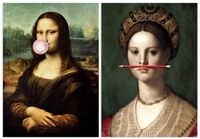 Zestaw plakatów mona lisa ołówek 61x91 cm