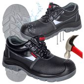 Buty robocze S3 Półbuty skórzane Wodoodporne z Noskiem Antyprzebiciowe 41