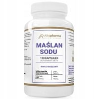 Maślan Sodu 585mg TRAWIENIE ZDROWE JELITA SERCE KWAS MASŁOWY 120 kapsułek
