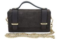 Zamszowa torebka Barberinis wizytowa - Brązowa ciemna