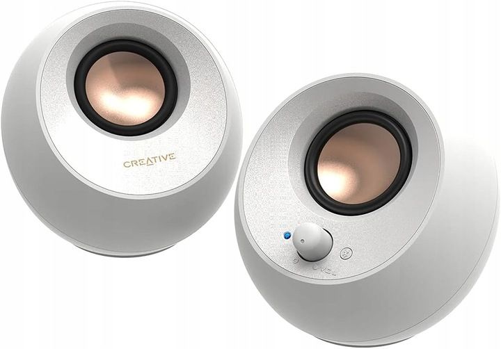 Głośniki komputerowe 2.0 Creative Pebble V3 białe 8 W zdjęcie 1