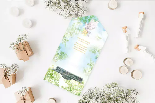 Karnet A5 Koperta Komunia Kościółek Z Dziećmi na Arena.pl