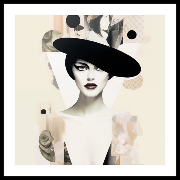 Plakat 40x40cm Portret en Décalage zdjęcie 3