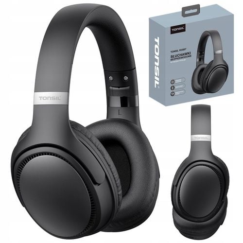 Słuchawki Tonsil R35BT Czarne bezprzewodowe nauszne Bluetooth 5.3 na Arena.pl