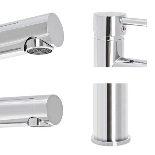 Zestaw wysoka bateria umywalkowa stojąca i korek klik-klak chrom - Yoka na Arena.pl