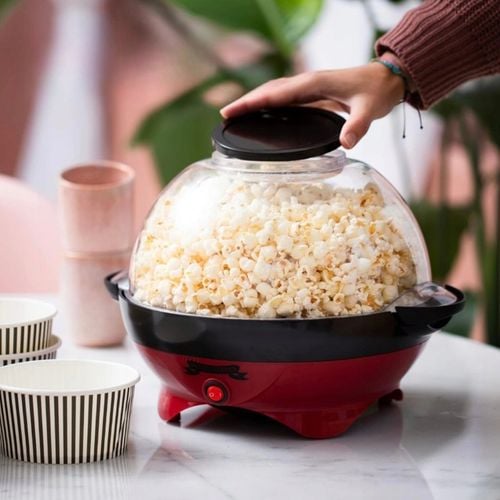 MASZYNA DO ROBIENIA POPCORNU DOMOWA AUTOMATYCZNA URZĄDZENIE MASZYNKA SZYBKA na Arena.pl