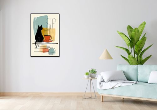 Plakat 61x91,5cm Kot i Kawa na Arena.pl