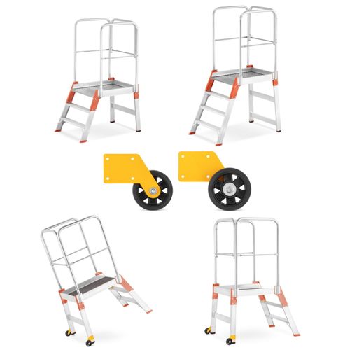 Koła (2 szt.) rolki do drabin magazynowych z wejściem jednostronnym ALOSS na Arena.pl