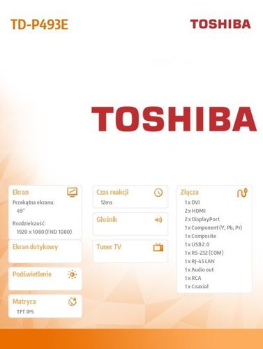 *TOSHIBA 49' TD-P493E - na Arena.pl
