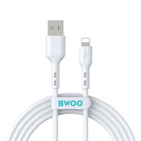 BWOO kabel USB - Lightning 2m 3A biały
