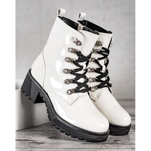 Białe Lakierowane Botki r.41 na Arena.pl