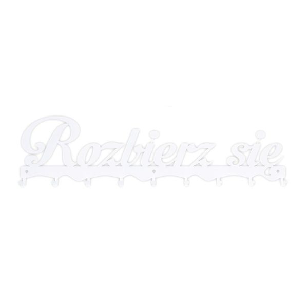 Wieszak ścienny Rozbierz się biały zdjęcie 1