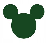 Zawieszka MYSZKA dekor ozdoba ażurowa sztywna ziel