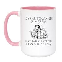 Duży Biało-Różowy 450 ml